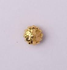 Golden blossom stud nose ring