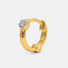 Midnight luxe hoop nose ring