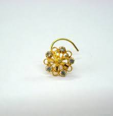 Golden bloom nose pin
