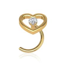 Heart spark elegance nose ring